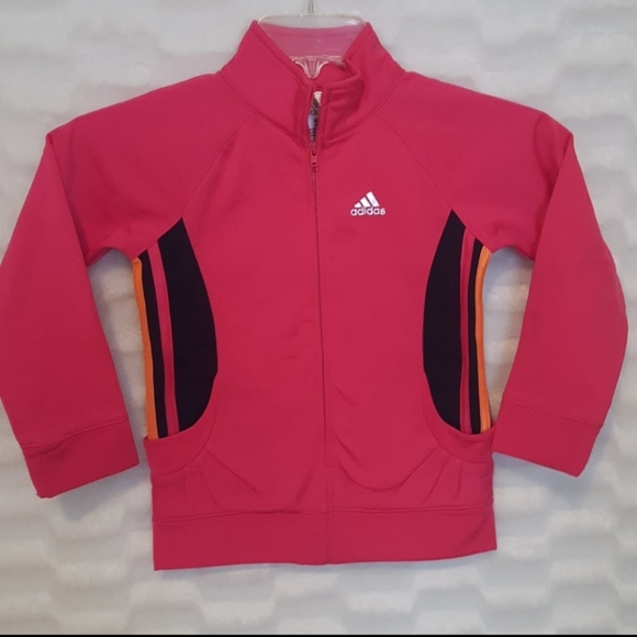 Girls Adidas athletic sports jacket sweatshirt 6